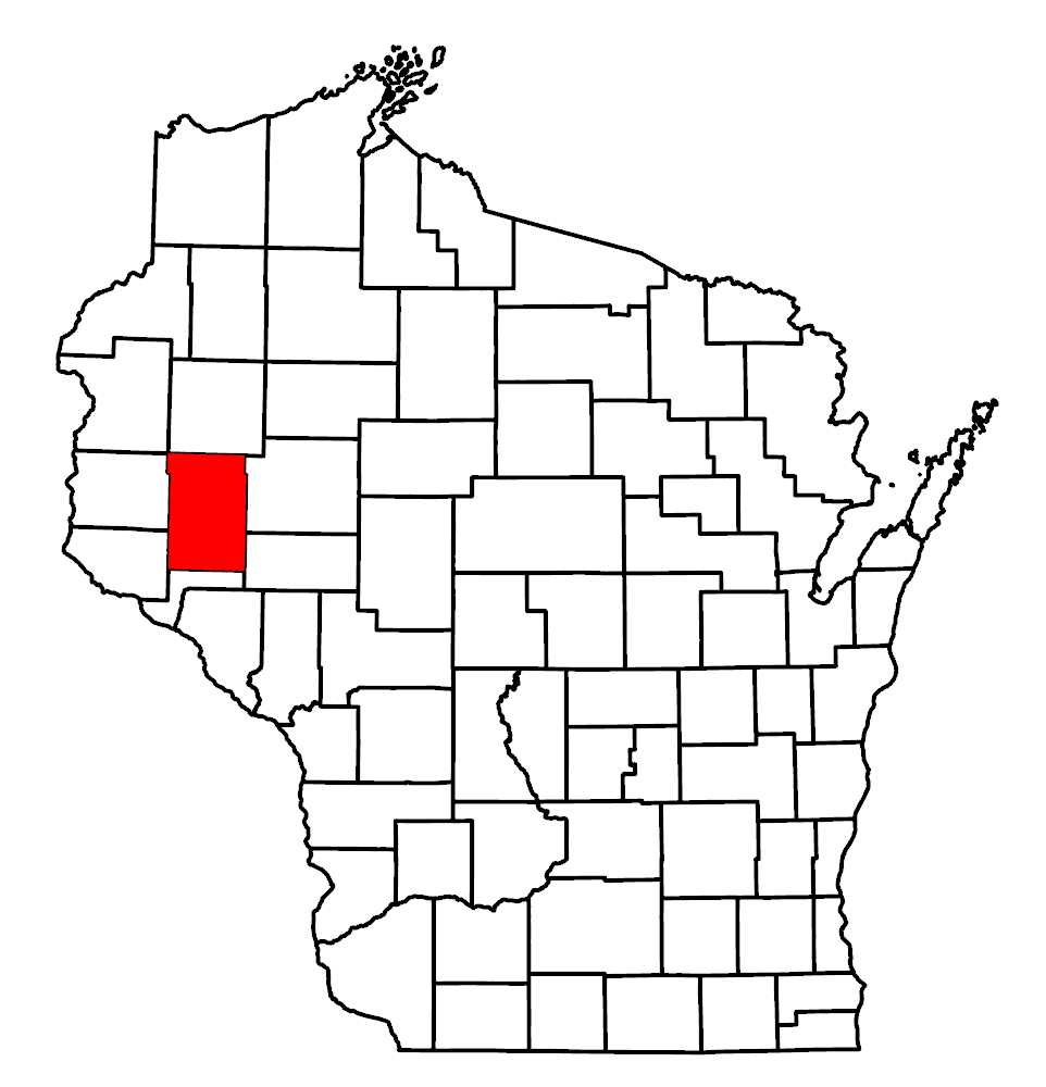 Image of Wisconsin map and highlighted county