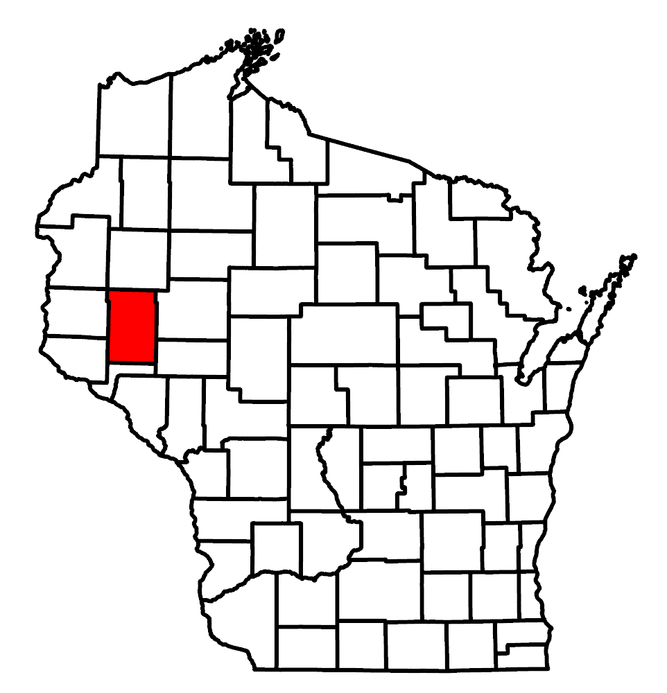 Image of Wisconsin map and highlighted county