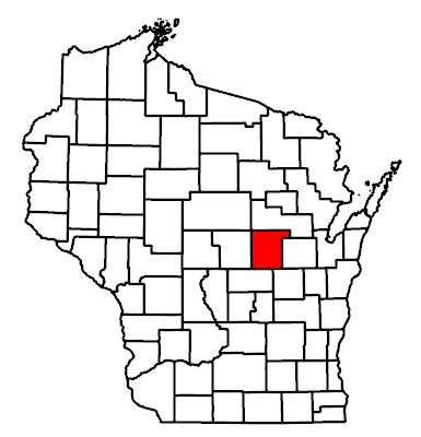 Image of Wisconsin map and highlighted county